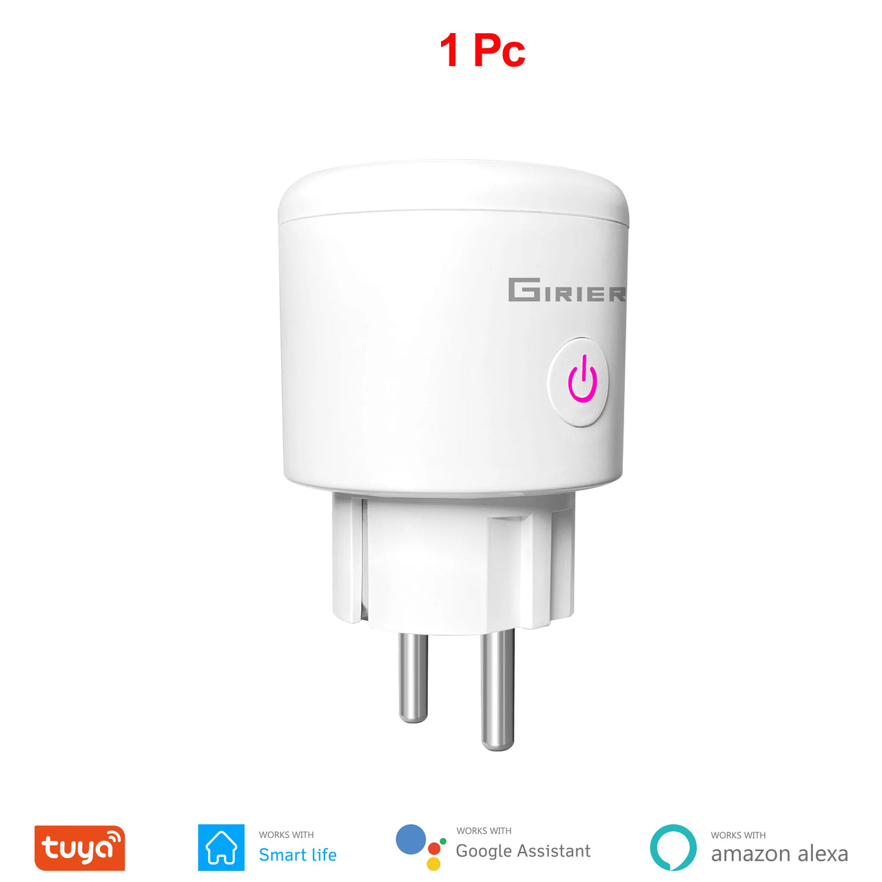 GIRIER Tuya Smart Wifi Plug EU with Power.