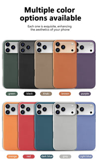 Premium MagSafe Leather Case for iPhone 17/16/15/14 Pro Max - Genuine Leather Magnetic Cover
