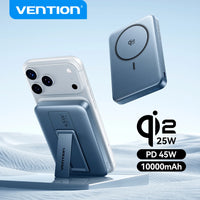 Vention 10000mAh 45W Magnetic Power Bank Qi2 MagSafe