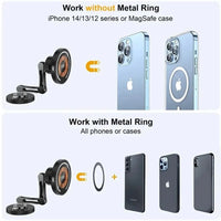Magnetic Car Wireless Charger Stand - 360° Rotation MagSafe Car Mount with Fast Charging