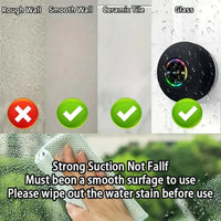 Portable Bluetooth Audio Ipx4 Waterproof Led Lights Bathroom Outdoor