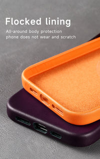 Premium MagSafe Leather Case for iPhone 17/16/15/14 Pro Max - Genuine Leather Magnetic Cover