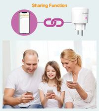 GIRIER Tuya Smart Wifi Plug EU with Power.
