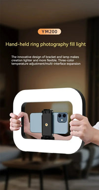 Ring Light Rechargeable For Phone Live Streaming And Selfies