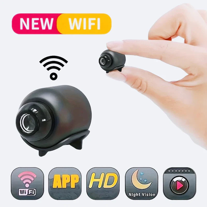 Mini WiFi Security Camera 1080P - Night Vision & Motion Detection | Smart Home CCTV