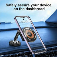 Magnetic Car Wireless Charger Stand - 360° Rotation MagSafe Car Mount with Fast Charging
