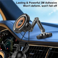 Magnetic Car Wireless Charger Stand - 360° Rotation MagSafe Car Mount with Fast Charging