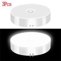 PIR Motion Sensor LED Night Light - USB Rechargeable Wireless Cabinet Lamp