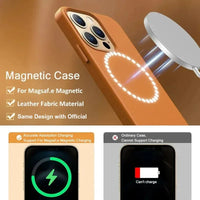 Premium MagSafe Leather Case for iPhone 17/16/15/14 Pro Max - Genuine Leather Magnetic Cover