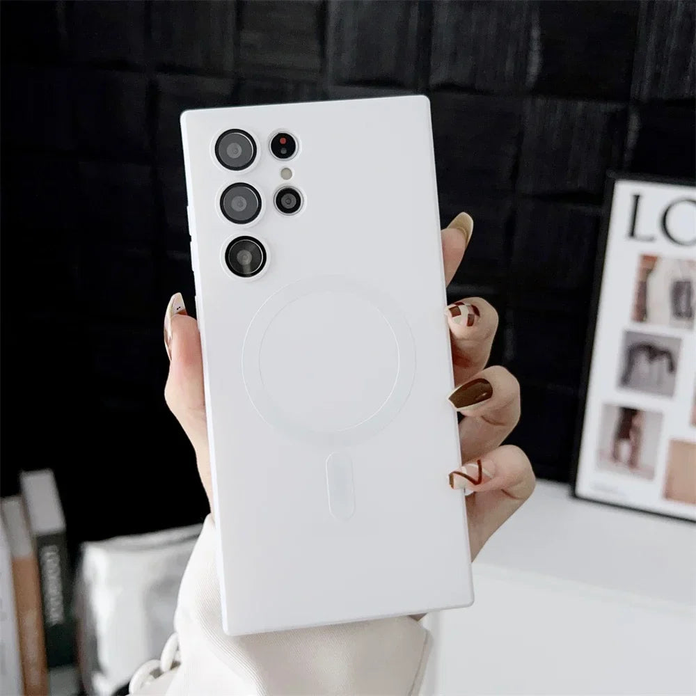 Luxury Matte Magnetic Phone Case - Samsung Galaxy S25/S24/S23/S22 Ultra
