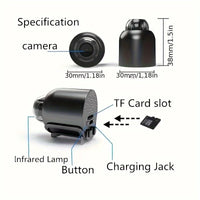 Mini WiFi Security Camera 1080P - Night Vision & Motion Detection | Smart Home CCTV