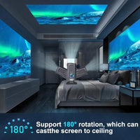 4K Smart Portable Projector - Android 11 Home Theater with WiFi & Bluetooth