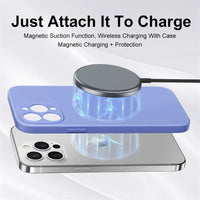 MagSafe Liquid Silicone Case for iPhone 15/14/13/12 Pro Max - Magnetic Slim Protective Cover