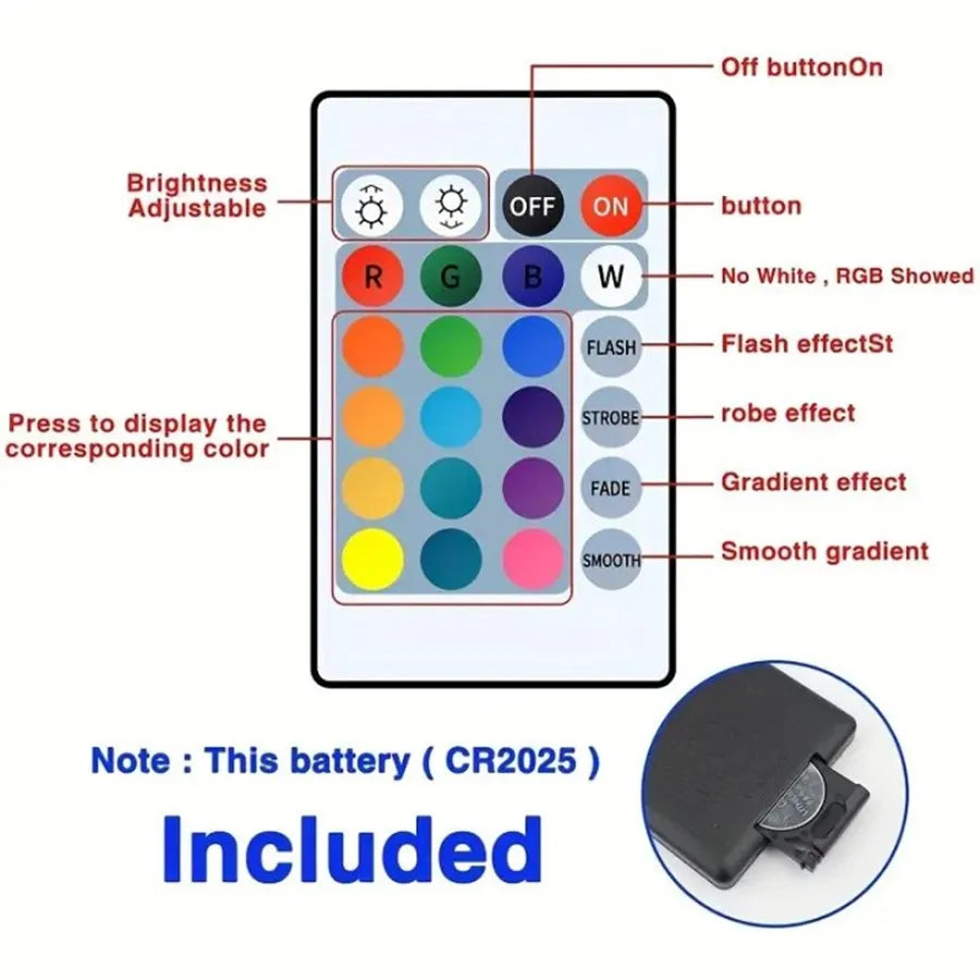 Bluetooth RGB LED Strip Lights - Smart App Control Music Sync Room Decor