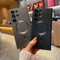 Luxury Matte Magnetic Phone Case - Samsung Galaxy S25/S24/S23/S22 Ultra