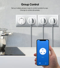 GIRIER Tuya Smart Wifi Plug EU with Power.