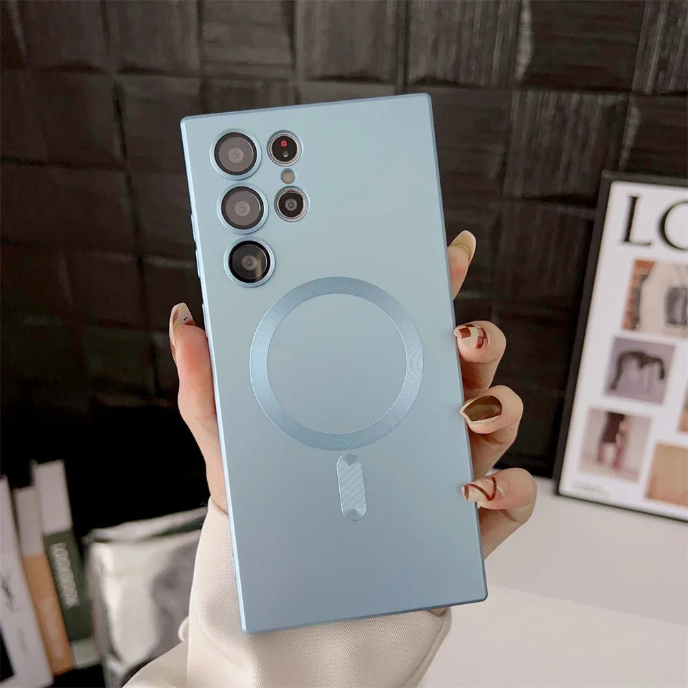 Luxury Matte Magnetic Phone Case - Samsung Galaxy S25/S24/S23/S22 Ultra