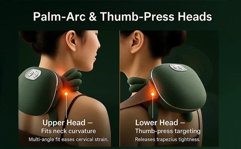 2025 Bionic Neck Shoulder Massager N7 Kneading Massager Shawl 3-Level Modes Neck Cervical Waist Leg Body Muscles Massage Pillow