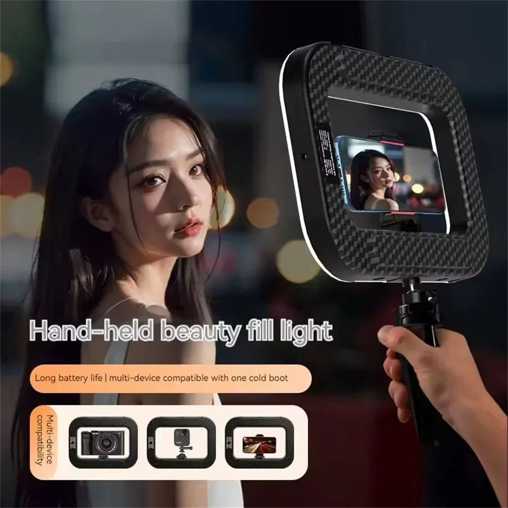 Ring Light Rechargeable For Phone Live Streaming And Selfies