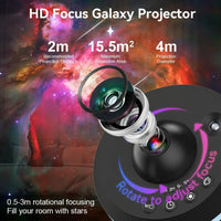 12-in-1 Galaxy Star Projector - Meteor Night Light Lamp with Ultra Clear HD Projection