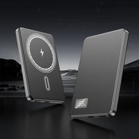 Ultra-thin Fast Charging Magnetic Power Bank With Built-in Cable