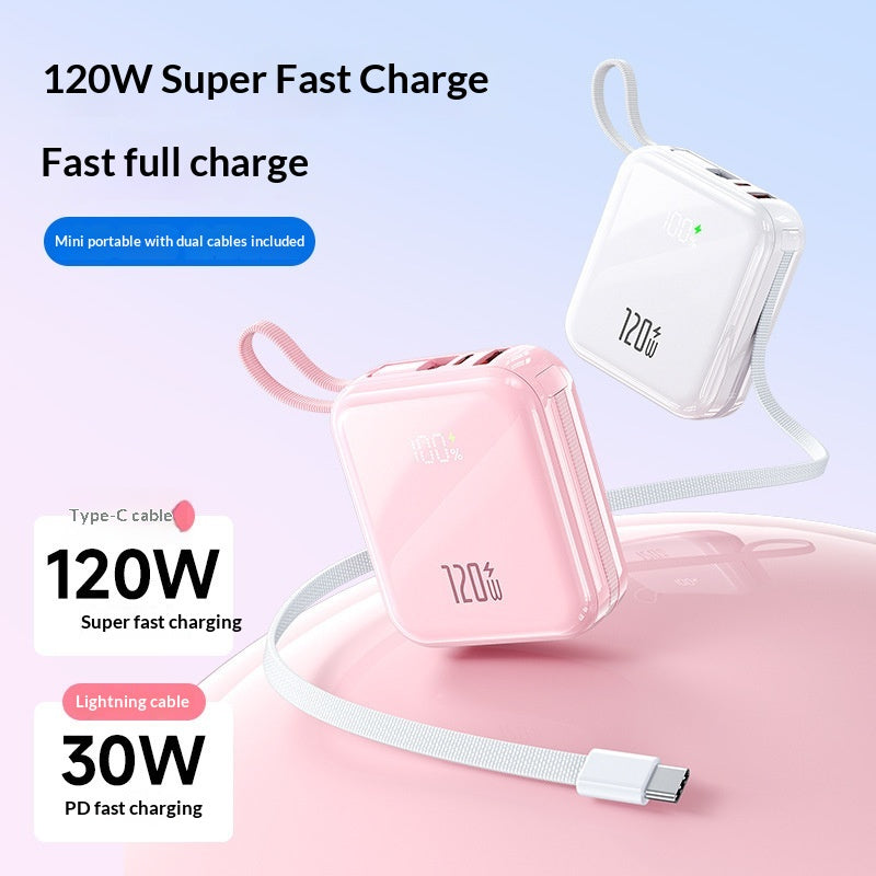 120W Super Fast Charging 20000mAh High-Capacity Mini Power