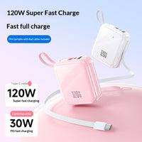 120W Super Fast Charging 20000mAh High-Capacity Mini Power